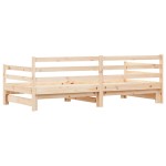 vidaXL Pat de zi cu extensie, 90x200 cm, lemn masiv de pin