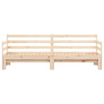 vidaXL Pat de zi cu extensie, 80x200 cm, lemn masiv de pin vidaXL Pat de zi cu extensie, 80x200 cm, lemn masiv de pin