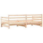 vidaXL Pat de zi cu extensie, 80x200 cm, lemn masiv de pin vidaXL Pat de zi cu extensie, 80x200 cm, lemn masiv de pin