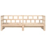 vidaXL Pat de zi cu extensie, 80x200 cm, lemn masiv de pin