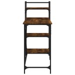 vidaXL Birou pentru computer cu rafturi stejar fumuriu 120x47x109 cm