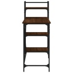vidaXL Birou pentru computer cu rafturi stejar maro 120x47x109 cm