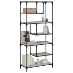 vidaXL Bibliotecă, sonoma gri, 81x36x176 cm, lemn compozit vidaXL Bibliotecă, sonoma gri, 81x36x176 cm, lemn compozit