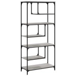 vidaXL Bibliotecă, sonoma gri, 81x36x176 cm, lemn compozit vidaXL Bibliotecă, sonoma gri, 81x36x176 cm, lemn compozit