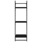vidaXL Rafturi perete 3 niveluri/bare 2 buc negru 30x25x100cm vidaXL Rafturi perete 3 niveluri/bare 2 buc negru 30x25x100cm