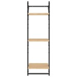 vidaXL Rafturi perete 3 niveluri/bare 2 buc stejar sonoma 30x25x100cm vidaXL Rafturi perete 3 niveluri/bare 2 buc stejar sonoma 30x25x100cm