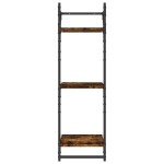 vidaXL Rafturi perete 3 niveluri/bare 2 buc stejar fumuriu 30x25x100cm vidaXL Rafturi perete 3 niveluri/bare 2 buc stejar fumuriu 30x25x100cm