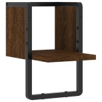 vidaXL Raft de perete cu bare, stejar maro, 20x25x30 cm vidaXL Raft de perete cu bare, stejar maro, 20x25x30 cm