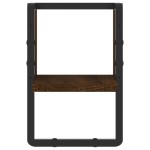 vidaXL Raft de perete cu bare, stejar maro, 20x25x30 cm vidaXL Raft de perete cu bare, stejar maro, 20x25x30 cm