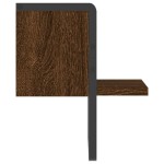 vidaXL Raft de perete cu bare, stejar maro, 20x25x30 cm vidaXL Raft de perete cu bare, stejar maro, 20x25x30 cm