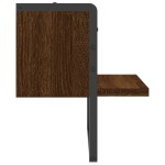 vidaXL Raft de perete cu bare, stejar maro, 30x25x30 cm vidaXL Raft de perete cu bare, stejar maro, 30x25x30 cm