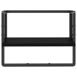 vidaXL Raft de perete cu bare, negru, 40x25x30 cm vidaXL Raft de perete cu bare, negru, 40x25x30 cm