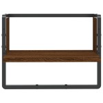 vidaXL Raft de perete cu bare, stejar maro, 40x25x30 cm vidaXL Raft de perete cu bare, stejar maro, 40x25x30 cm