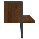 vidaXL Raft de perete cu bare, stejar maro, 65x25x30 cm vidaXL Raft de perete cu bare, stejar maro, 65x25x30 cm