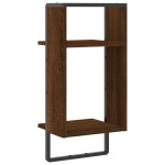 vidaXL Raft de perete cu bare, stejar maro, 30x25x65 cm vidaXL Raft de perete cu bare, stejar maro, 30x25x65 cm