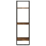 vidaXL Raft cu 3 niveluri stejar fumuriu, 30x25x100 cm, lemn prelucrat vidaXL Raft cu 3 niveluri stejar fumuriu, 30x25x100 cm, lemn prelucrat