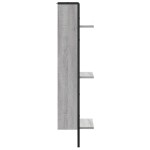 vidaXL Raft cu 3 niveluri, gri sonoma, 30x25x100 cm, lemn prelucrat vidaXL Raft cu 3 niveluri, gri sonoma, 30x25x100 cm, lemn prelucrat