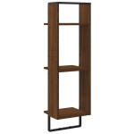 vidaXL Raft cu 3 niveluri stejar maro, 30x25x100 cm, lemn prelucrat vidaXL Raft cu 3 niveluri stejar maro, 30x25x100 cm, lemn prelucrat