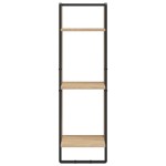 vidaXL Set rafturi perete cu bare, 6 buc. stejar sonoma lemn prelucrat