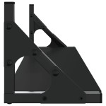 vidaXL Rafturi de perete, 2 buc., negru, 60x15x15,5 cm