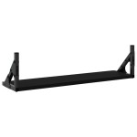 vidaXL Rafturi de perete, 2 buc., negru, 60x15x15,5 cm