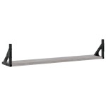 vidaXL Rafturi de perete, 2 buc., gri sonoma, 80x15x15,5 cm, lemn