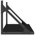 vidaXL Dulapuri de perete, 2 buc., negru, 60x25x25,5 cm, lemn