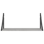 vidaXL Rafturi de perete, 2 buc., gri sonoma, 60x25x25,5 cm, lemn