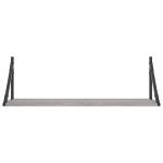 vidaXL Rafturi de perete, 2 buc., gri sonoma, 80x25x25,5 cm, lemn