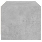 vidaXL Măsuță de cafea cu uși din sticlă, gri beton, 68x50x42 cm
