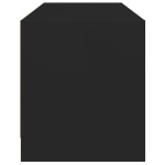 vidaXL Comodă TV cu uși din sticlă, negru, 102x37x42 cm vidaXL Comodă TV cu uși din sticlă, negru, 102x37x42 cm