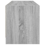 vidaXL Comodă TV cu uși din sticlă, gri sonoma, 102x37x42 cm vidaXL Comodă TV cu uși din sticlă, gri sonoma, 102x37x42 cm