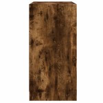 vidaXL Dulap lateral cu uși din sticlă, stejar fumuriu, 68x37x75,5 cm vidaXL Dulap lateral cu uși din sticlă, stejar fumuriu, 68x37x75,5 cm