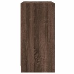 vidaXL Dulap lateral cu uși din sticlă, stejar maro, 68x37x75,5 cm vidaXL Dulap lateral cu uși din sticlă, stejar maro, 68x37x75,5 cm