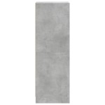 vidaXL Dulap cu uși din sticlă, gri beton, 35x37x109 cm vidaXL Dulap cu uși din sticlă, gri beton, 35x37x109 cm