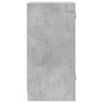 vidaXL Dulap lateral cu uși din sticlă, gri beton, 35x37x75,5 cm vidaXL Dulap lateral cu uși din sticlă, gri beton, 35x37x75,5 cm