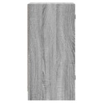 vidaXL Dulap lateral cu uși din sticlă, gri sonoma, 35x37x75,5 cm vidaXL Dulap lateral cu uși din sticlă, gri sonoma, 35x37x75,5 cm