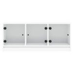 vidaXL Comodă TV cu uși din sticlă, alb, 102x37x42 cm vidaXL Comodă TV cu uși din sticlă, alb, 102x37x42 cm