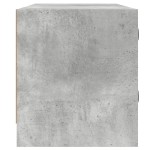 vidaXL Comodă TV cu uși din sticlă, gri beton, 102x37x42 cm vidaXL Comodă TV cu uși din sticlă, gri beton, 102x37x42 cm