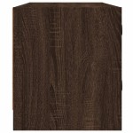 vidaXL Comodă TV cu uși din sticlă, stejar maro, 102x37x42 cm