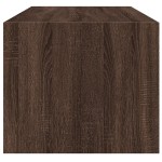 vidaXL Măsuță de cafea cu uși din sticlă, stejar maro, 102x50x42 cm vidaXL Măsuță de cafea cu uși din sticlă, stejar maro, 102x50x42 cm