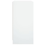 vidaXL Dulap lateral cu uși din sticlă, alb, 68x37x75,5 cm