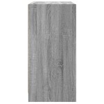 vidaXL Dulap lateral cu uși din sticlă, gri sonoma, 68x37x75,5 cm vidaXL Dulap lateral cu uși din sticlă, gri sonoma, 68x37x75,5 cm
