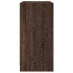 vidaXL Dulap lateral cu uși din sticlă, stejar maro, 68x37x75,5 cm vidaXL Dulap lateral cu uși din sticlă, stejar maro, 68x37x75,5 cm
