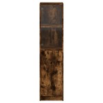 vidaXL Dulap cu ușă din sticlă, stejar fumuriu, 35x37x142 cm