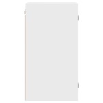 vidaXL Dulap de perete cu uși din sticlă, alb, 35x37x68,5 cm vidaXL Dulap de perete cu uși din sticlă, alb, 35x37x68,5 cm
