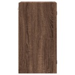 vidaXL Dulap de perete cu uși din sticlă, stejar maro, 35x37x68,5 cm vidaXL Dulap de perete cu uși din sticlă, stejar maro, 35x37x68,5 cm