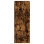 vidaXL Dulap de perete cu uși din sticlă, stejar fumuriu,35x37x100 cm