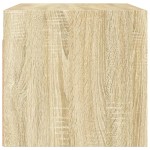 vidaXL Dulap de perete cu uși din sticlă, stejar sonoma, 68,5x37x35 cm