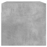 vidaXL Dulap de perete cu uși din sticlă, gri beton, 68,5x37x35 cm
